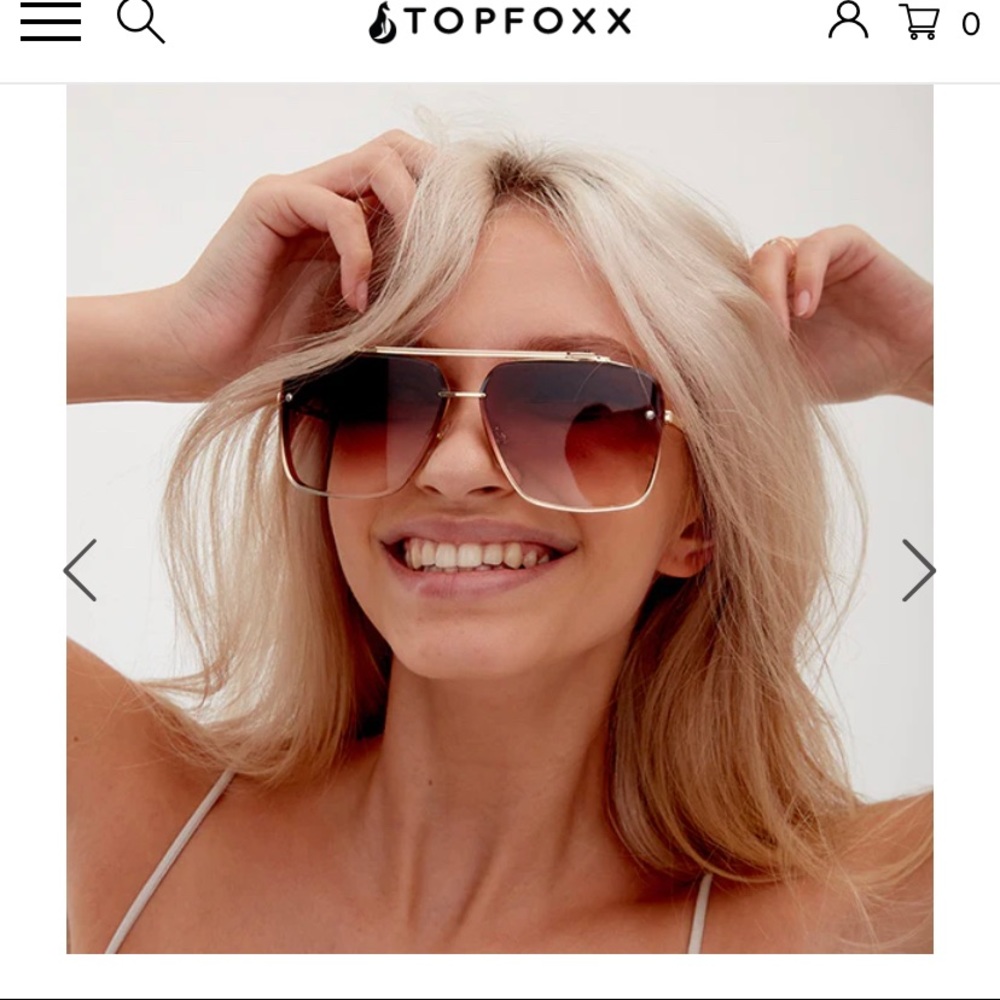 Top Foxx Sunglasses - Bella (in Coffee)